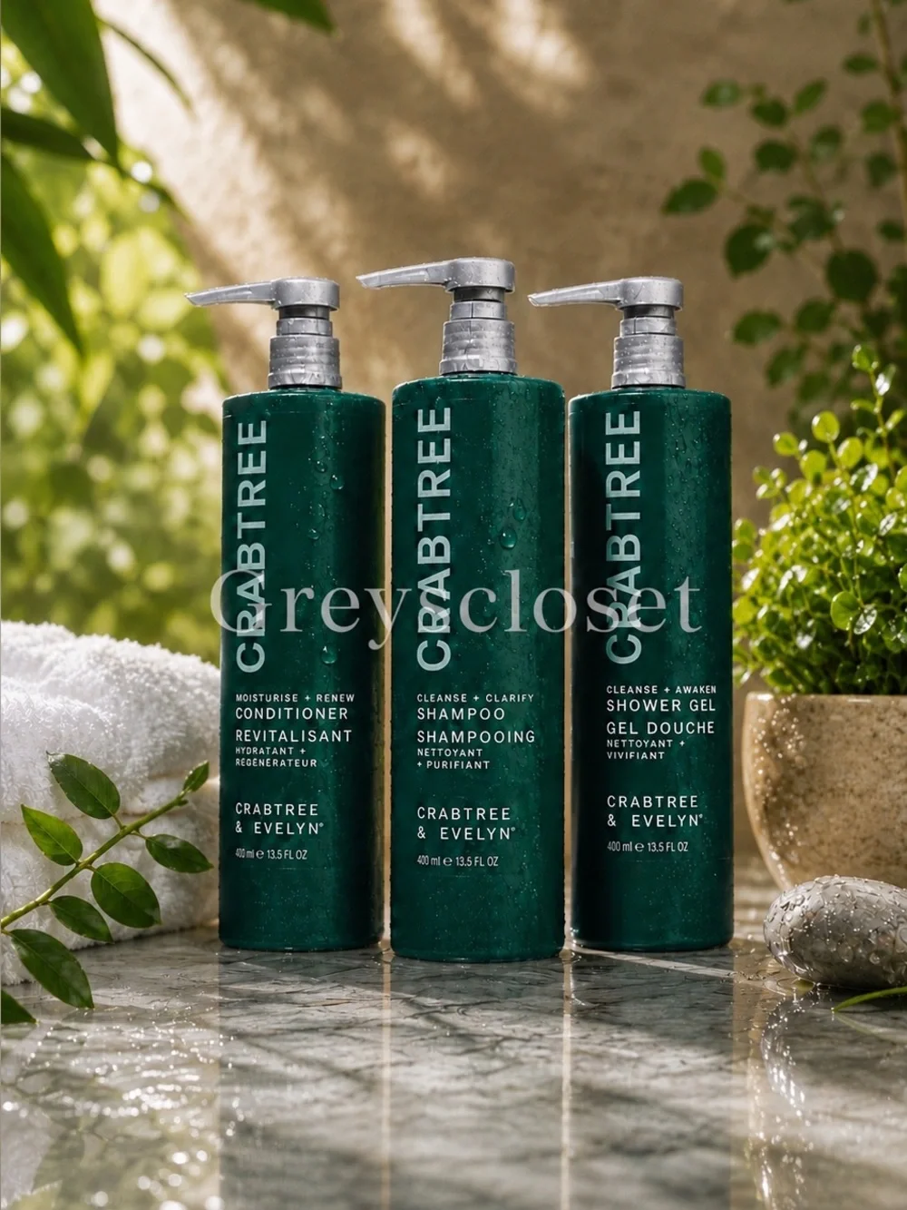 LAST SET❗️CRABTREE & EVELYN CONDITIONER, SHAMPOO & SHOWER GEL SET - 15 fl.oz